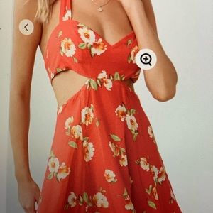 Cutout Halter Dress